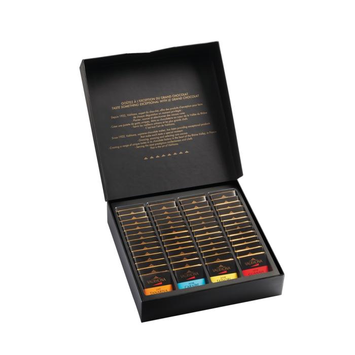 giftbox of 52 squares by valrhona