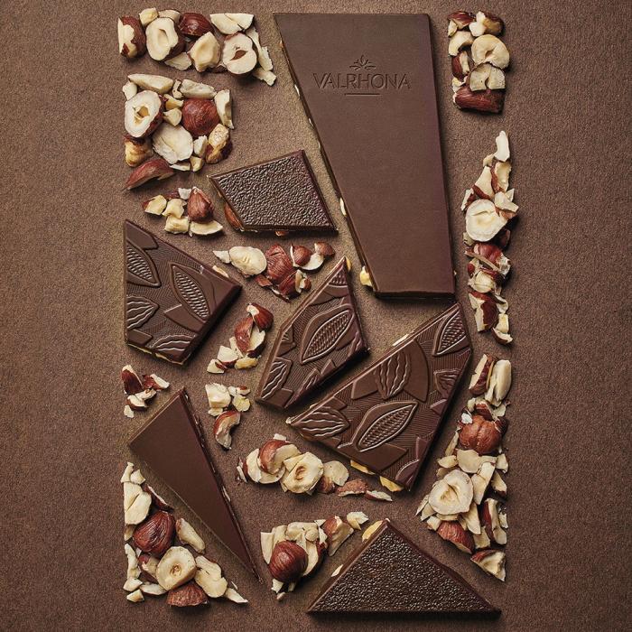 dark chocolate bar by valrhona