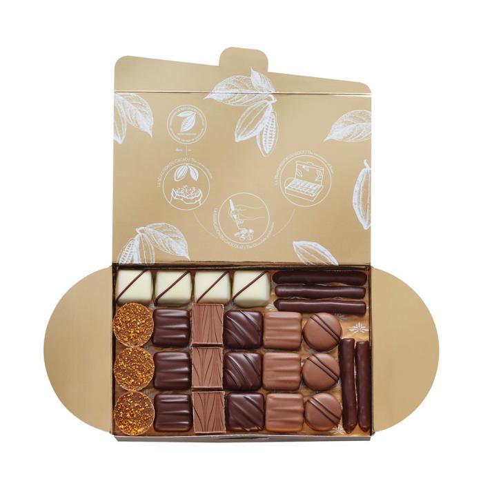 box of 50 assorted pralines by valrhona