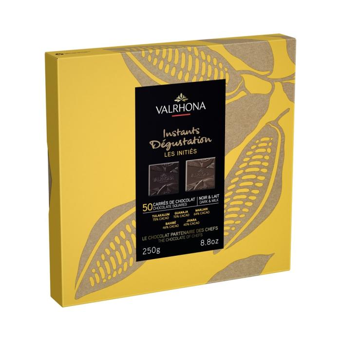 giftbox of 50 squares by valrhona