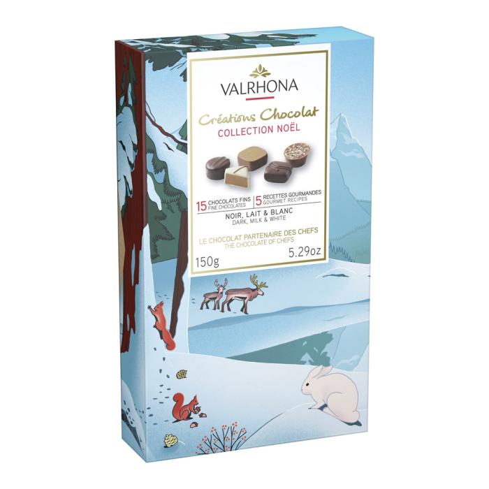 christmas giftbox of 15 chocolates by valrhona