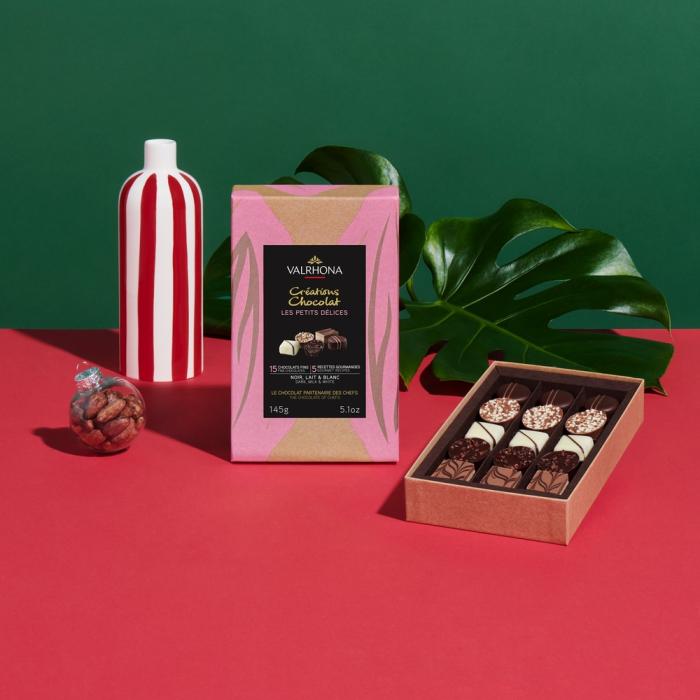 giftbox of 15 petits delices by valrhona