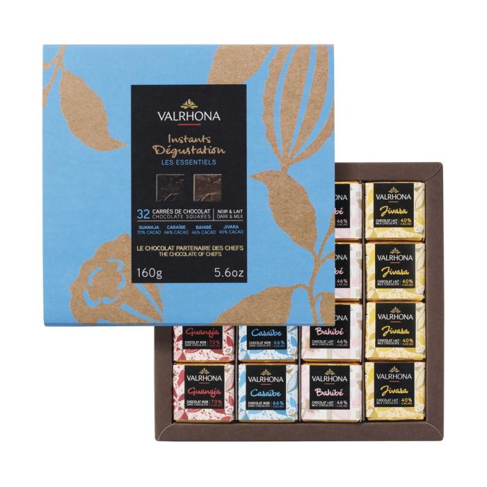 giftbox of 32 squares by valrhona