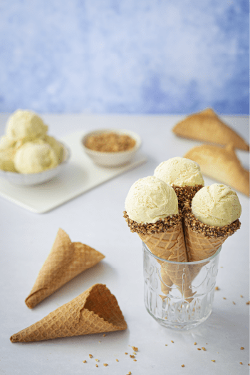 Valrhona Collection recipe home made vanilla ice cream